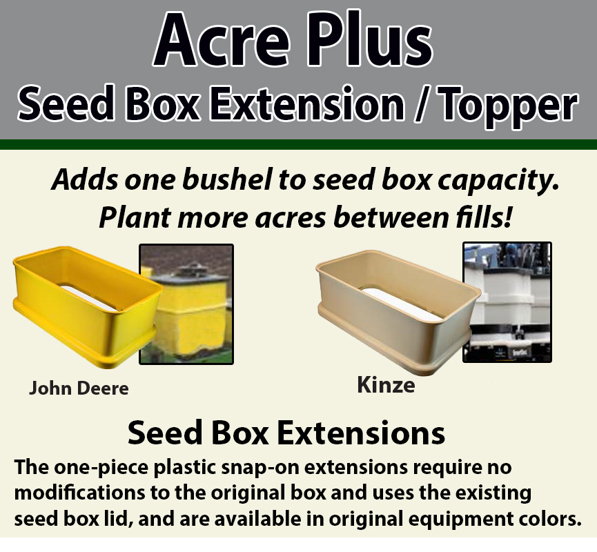 S.I. Distributing Inc.: ACRES PLUS SEED BOX TOPPER - SEED BOX