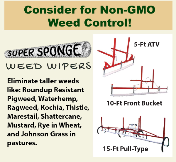 super sponge weed wiper non-gmo weed control